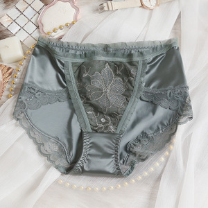 Mutandine di pizzo ZhenShangMei da donna in morbido pizzo traspirante Bikini Sexy sfacciato biancheria intima senza cuciture - Product Image 4