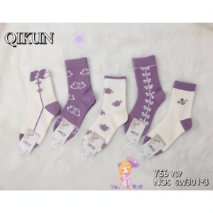 Calze di lana per ragazze in 3 taglie 1-4 4-8 8-12 per bambini - Product Image 1