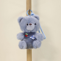 Gantungan Kunci Boneka Beruang Mini Lucu Grosir, Boneka Teddy Bear Kartun Kustom, Mainan Boneka Lembut, Hewan Boneka Isi untuk Hadiah Promosi