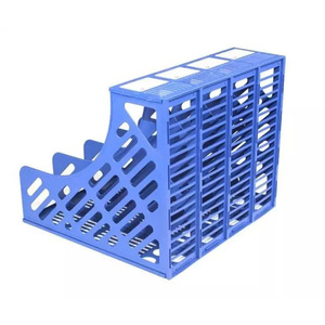 Plastic File <b>Holder</b> Desktop Organizer 4 Section A4 <b>Document</b> Rack Office Supply File Column - Product Image 4