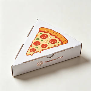 Scatola per <span class=keywords><strong>Pizza</strong></span> Personalizzata con Logo, Confezione Triangolare per Fette di <span class=keywords><strong>Pizza</strong></span>, Scatole Vuote per Consegna Cibo - Product Image 1