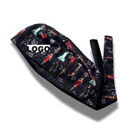 Gorro Quirúrgico Estampado con Diamantes de Rihanna, Forrado de Satén, Antitranspirante, Unisex, con Logotipo Personalizado, Gorro Médico