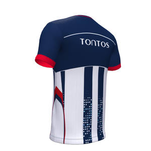 Individuell bedruckte Fußballtrikots für Erwachsene (Herren & Damen) mit Wärmeübertragungsdruck, OEM-Service, 100 % Polyester, schnelltrocknend & atmungsaktiv - Product Image 4