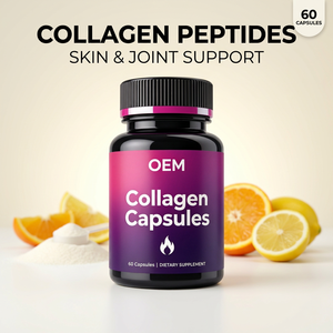 Capsules de collagène OEM, 60 capsules, complément pour la peau et les articulations, complément à base de plantes, fabrication en marque privée - Product Image 1