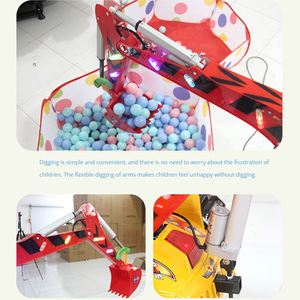 Nouvelle machine de jeu pour enfants : excavatrice électrique à monnayeur, simulateur de fouilles de balles et d'aéroports - Product Image 4