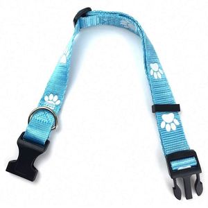 Personalized Custom Dog Collar Durable Polyester Printed Logo Colorful Fashionable Pet Leash - Product Image 2