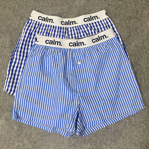 प्लाड प्रिंट सॉफ्ट बुने हुए जेक्वार्ड बॉक्सर पुरुषों के लिए चप्पे प्रिंट नरम बुने हुए जैक्वार्ड प्रिंट किया - Product Image 2