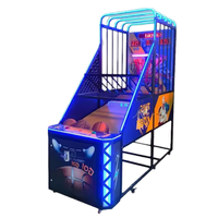 Machine de tir au basket-ball de rue d'intérieur pour parc d'attractions, machine de jeu d'arcade de basket-ball de rue à monnayeur