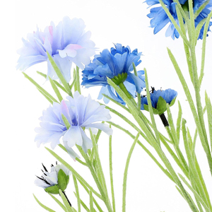 1 pièce de tiges de <span class=keywords><strong>bleuet</strong></span> artificielles de 70 cm, bouquets de fleurs en soie de chrysanthème, fausses fleurs pour vase, bouquet, décoration de mariage, maison, fête - Product Image 4