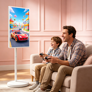 Portable Smart TV 32 Inch Battery Operated With Stand Rolling Moving Google for Home and Office Portable Smart TV for Travel - Product Image 1