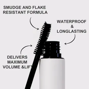 Volume Mascara Waterproof Mascara Wands OEM ODM Matte Black Volume Lashes Natural Microfiber Mascara Sky High