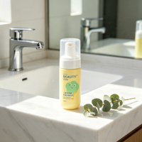 Flacon mousseur personnalisé 100 ml, distributeur de savon liquide cosmétique en plastique avec pompe à mousse pour nettoyant visage
