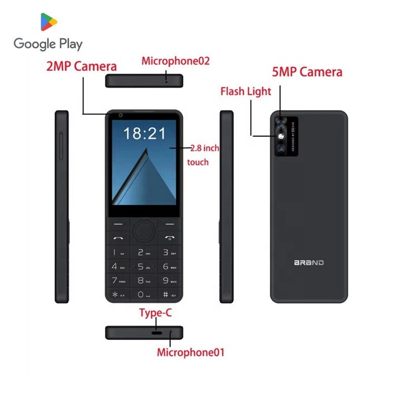DOOV Z17 Pro Smart 4G Mobile Phone - Android 13 & 2.8-Inch Screen