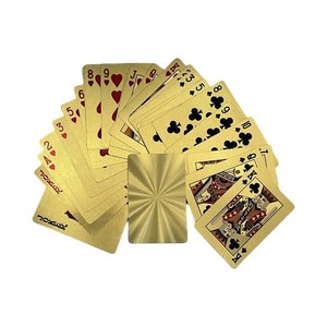 Custom Waterproof Plastic Gold Printing Laser Poker Cards Foil Playing Cards