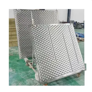 Vacuum Distillation Abrasion Resistant Pillow Plate Exchanger Plate System for Solar Power Plant