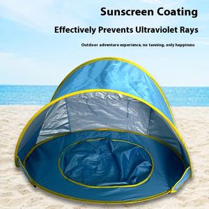 Tienda <span class=keywords><strong>de</strong></span> playa portátil para niños para verano Toldo protector solar al aire libre para actividades <span class=keywords><strong>de</strong></span> playa - Product Image 2