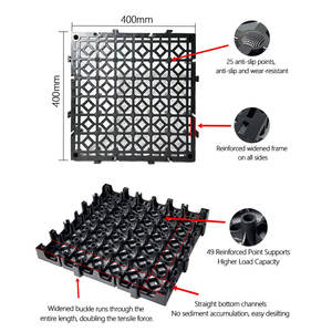 Rejilla de Suelo Entrelazada con Patrón de Diamante de 3.0 mm de Grosor, Baldosas Modulares Resistentes para Estacionamientos Comerciales y Mantenimiento de Vehículos - Product Image 1