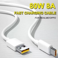 Câble de charge USB Type C 80W, cordon de charge rapide tressé, câble de synchronisation de données Super Dart, durable pour smartphones et tablettes