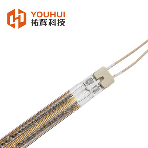 Youhui Type C TC01 Octagonal Wire Semi Gold Plated Infrared <b>Heating</b> <b>Tube</b> For Industrial Paint Drying - Product Image 4
