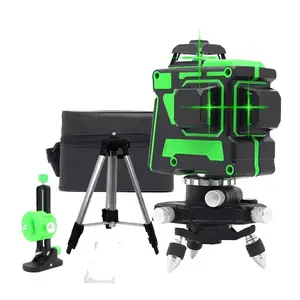 Tripod ile yüksek hassasiyetli 3D crossline kendinden tesviye 360 lazer seviyesi kullanarak Guang Chen ev