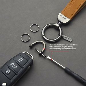 Handmade Genuine Leather Car Keychain for Car Brands Logo Custom Premium Metal <b>Key</b> Chain <b>Ring</b> <b>Accessories</b> for Man and Woman - Product Image 5