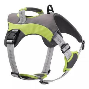 Rompi Anjing Ditingkatkan Tanpa Tarikan Tali Kekang Hewan Peliharaan Reflektif Dapat Disesuaikan dengan <span class=keywords><strong>1</strong></span> Kait Tali D-ring Pegangan Mudah Kontrol - Product Image 1