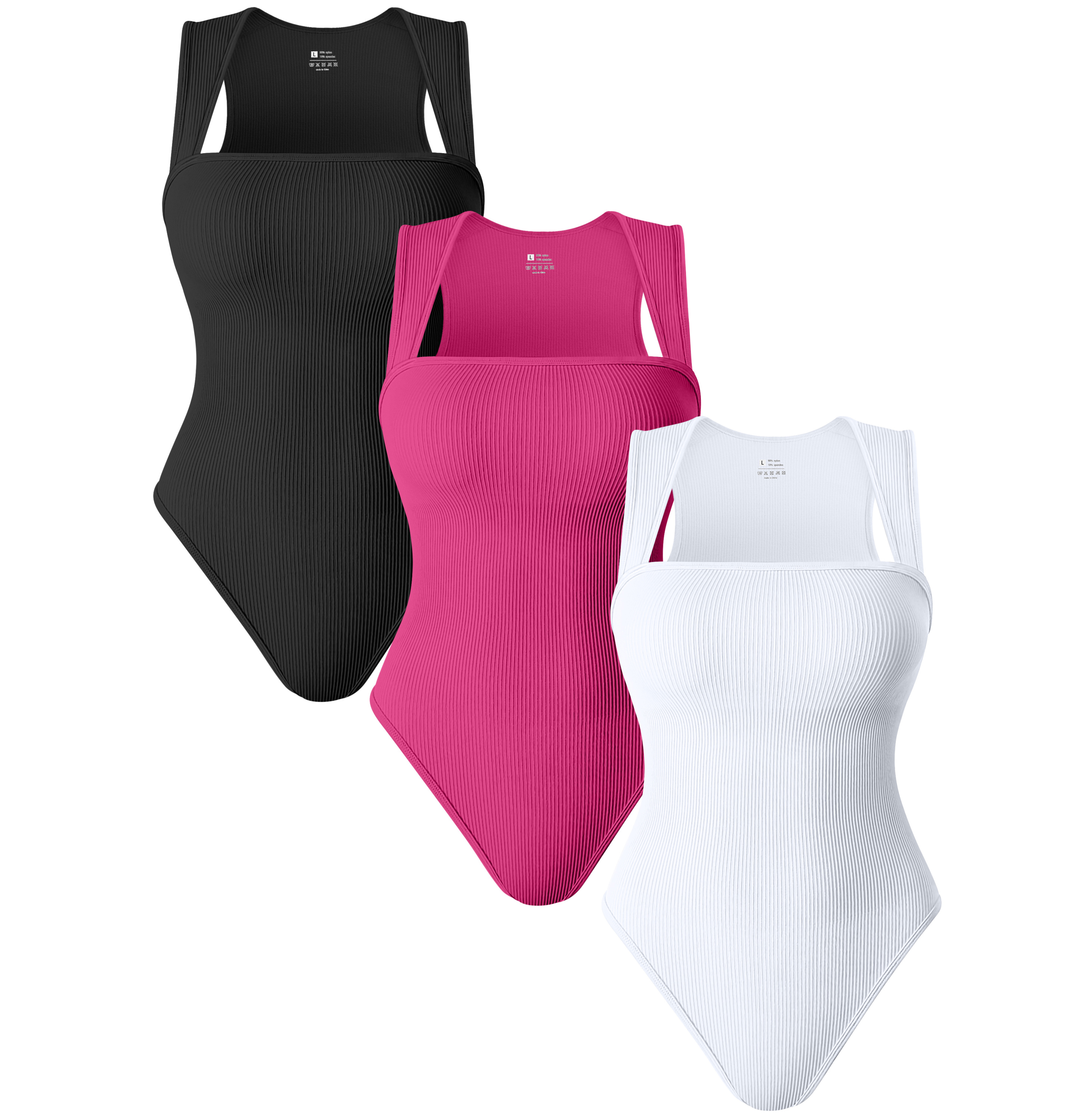 Women's Fitness Sports Bodysuits Jumpsuits Square Neck Seamless Design With Wide Shoulder Strap Hot Sale Sleeveless Jumpsuits
