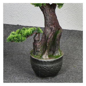 Pine artificielle de simulation de 1,6 m, pin Luo Han, décoration de paysage, grande plante verte en <span class=keywords><strong>pot</strong></span>, salon intérieur, bonsaï - Product Image 5