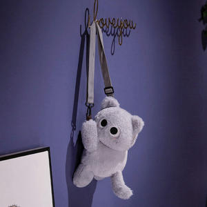 Japon karikatür kedi omuzdan askili çanta peluş Crossbody çanta büyük kapasiteli kızlar omuzdan askili çanta - Product Image 4