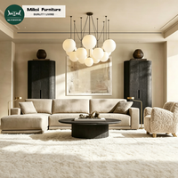 Canapé d'angle modulable moderne avec accoudoirs larges, ensemble de canapés confortables et doux pour salon, mobilier de loisirs pour hôtel