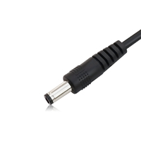 Câble d'alimentation d'extension pour routeur, connecteur de caméra, DC 5,5*2,5 mm mâle vers 5,5*2,1 mm femelle, prise ronde, 2464 18awg