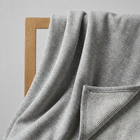 Tissu en molleton français teint 100% coton de haute qualité, 320 g/m², 185 cm extra large, tricoté pour sweats à capuche épais pour garçons