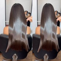 Venta al por mayor SDD Super doble dibujado peluca hecha a máquina cabello humano estilo recto con bandas 100% Peluca de cabello humano vendedores de cabello