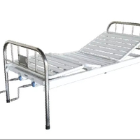 Lit médical réglable à 2 fonctions en acier inoxydable de luxe pour les soins infirmiers des patients en clinique