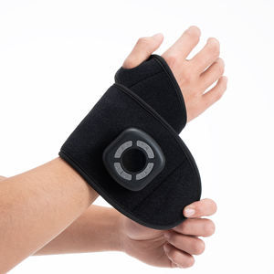 गर्मी के साथ इलेक्ट्रिक कलाई मालिश, सहरहित हाथ कलाई हीटिंग पैड मांसपेशियों को दैनिक और खेल के लिए समायोज्य लंबाई - Product Image 4