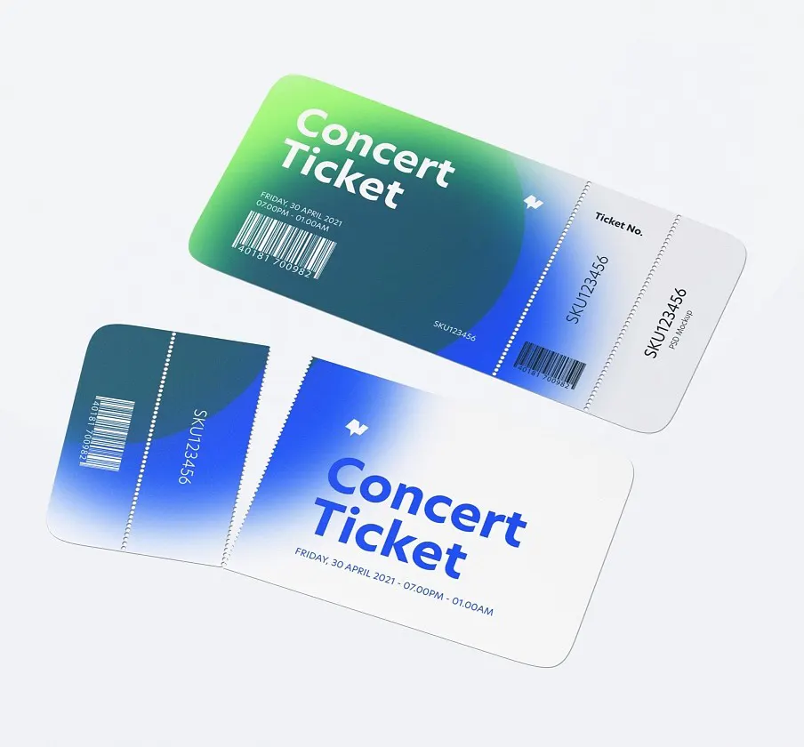 Biglietto di auguri per il divertimento del parco giochi per concerti stampato personalizzato biglietto da visita segnalibro biglietto di ringraziamento biglietto post-vendita