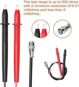 0-100V 0,00001-200 Ом диапазон 4-проводной YR1035 + высокая точность внутренний меггер на батарейках детектор - Product Image 6