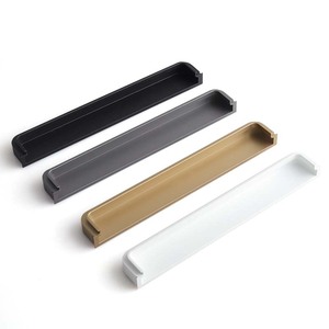 Oukali senza intottatura maniglia armadio maniglia porta in lega di alluminio con spina mobili maniglia invisibile - Product Image 1