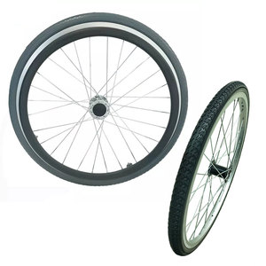 Nuevo Andador de 20 pulgadas con ruedas de silla de ruedas de playa de plástico sólido sin aire, neumáticos, piezas de equipo de manipulación de materiales - Product Image 6