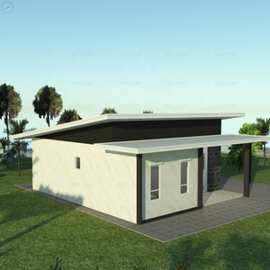 Casa Modular prefabricada de estructura de acero, casas prefabricadas a prueba de Hurricane, casa prefabricada con porche de coche - Product Image 4