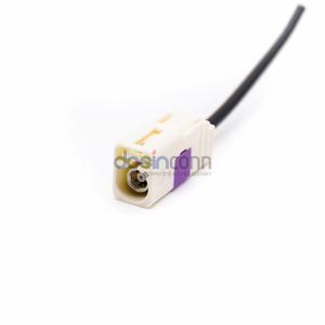 Кабель-удлинитель Fakra B (штекер) — Fakra B (гнездо), прямой, белый, RG174, для автомобильных систем GSM, радио, GPS - Product Image 1