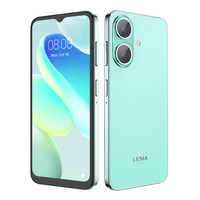 هاتف ذكي LESIA 4G بمعالج Deca Core Snapdragon وذاكرة 3 جيجابايت/64 جيجابايت، أسود، شاشة LCD 1.7 بوصة بتردد 120 هرتز، بطارية 5200 مللي أمبير، كاميرا مزدوجة 32 ميجابكسل، شريحتي اتصال، إنجليزي، أندرويد