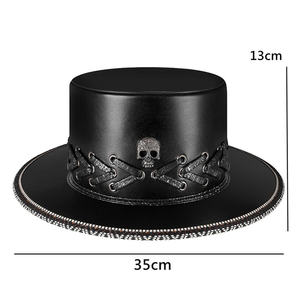 Sombrero <span class=keywords><strong>de</strong></span> médico <span class=keywords><strong>de</strong></span> <span class=keywords><strong>la</strong></span> peste Steampunk, sombrero superior <span class=keywords><strong>de</strong></span> cuero PU, sombrero negro <span class=keywords><strong>de</strong></span> mago, accesorios <span class=keywords><strong>de</strong></span> disfraces, fiesta <span class=keywords><strong>de</strong></span> Cosplay, superventas - Product Image 2