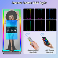 Photomaton à impression instantanée de 70 pouces pour événements commerciaux, compatible avec iPad, appareils photo reflex numériques, smartphones, Wi-Fi, télécommande sans fil