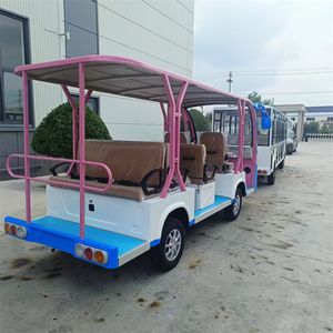 รถบัสไฟฟ้าท่องเที่ยวแบบกำหนดเองสำหรับนักท่องเที่ยว 14 ที่นั่ง รุ่นโรงงานที่ 14 ระยะทางวิ่ง 101-200 กม. มอเตอร์ 5-7.5 กิโลวัตต์ แบตเตอรี่ 72 โวลต์ - Product Image 6