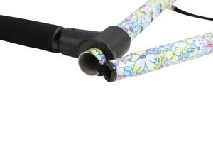 Asta da passeggio a doppia impugnatura regolabile Smart LED con allarme SOS forniture per terapia riabilitativa - Product Image 5