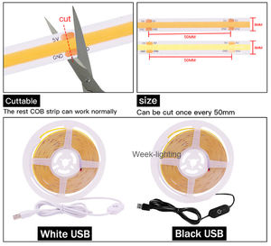 Bande lumineuse <span class=keywords><strong>LED</strong></span> avec interrupteur variateur, <span class=keywords><strong>ruban</strong></span> d'éclairage pour la décoration, <span class=keywords><strong>5M</strong></span>, dc 5v, 384LED, Flexible - Product Image 4