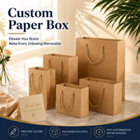 Wholesale Personalized Cardboard Kraft Paper Bag Eco Friendly Custom Tea Bags Paper Packaging Box Kraft Paper Bag