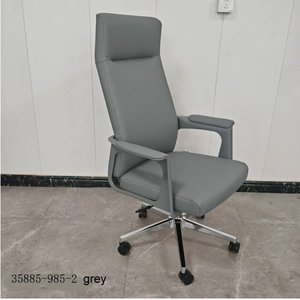 Modern and comfortable office main chair 35885-985-2 <b>grey</b> & beige - Product Image 2