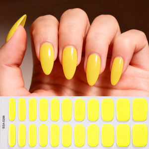 Mùa thu mùa thu mùa đông màu rắn tự dính không có đèn UV Gel Dải móng tay dễ dàng để áp dụng và loại bỏ UV miễn phí Gel Nail kết thúc tốt đẹp dán - Product Image 6